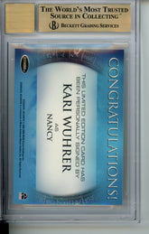2008 Stargate Atlantis Autograph Kari Wuhrer AS Nancy Limited Auto BGS 9.5